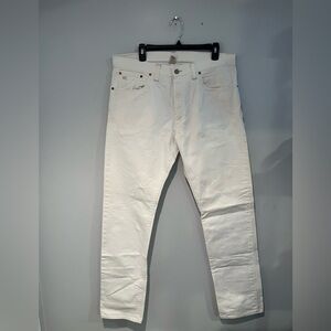 RRL Classic White Men's Straight Jeans